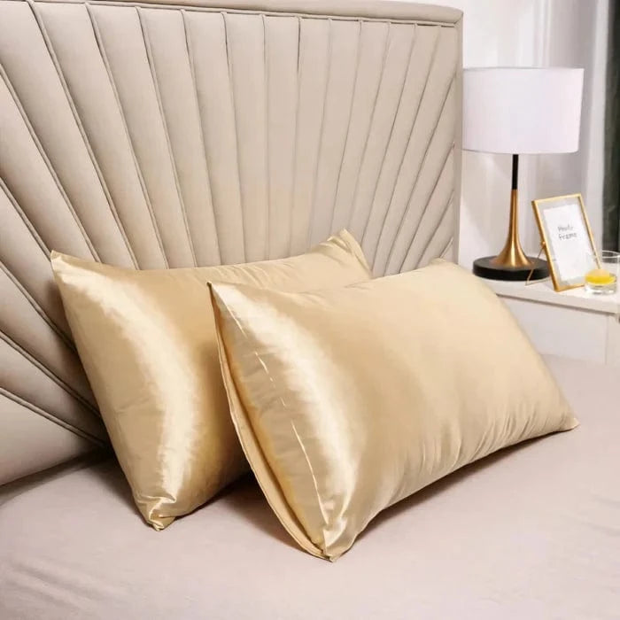 100% Ren Satin Pudebetræk - Rektangel - 2 Stk Pillowcases Danmarkmode.dk