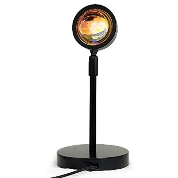 Roterbar LED Solnedgang Projektorlampe - Bærbar - Væglampe - Aluminium