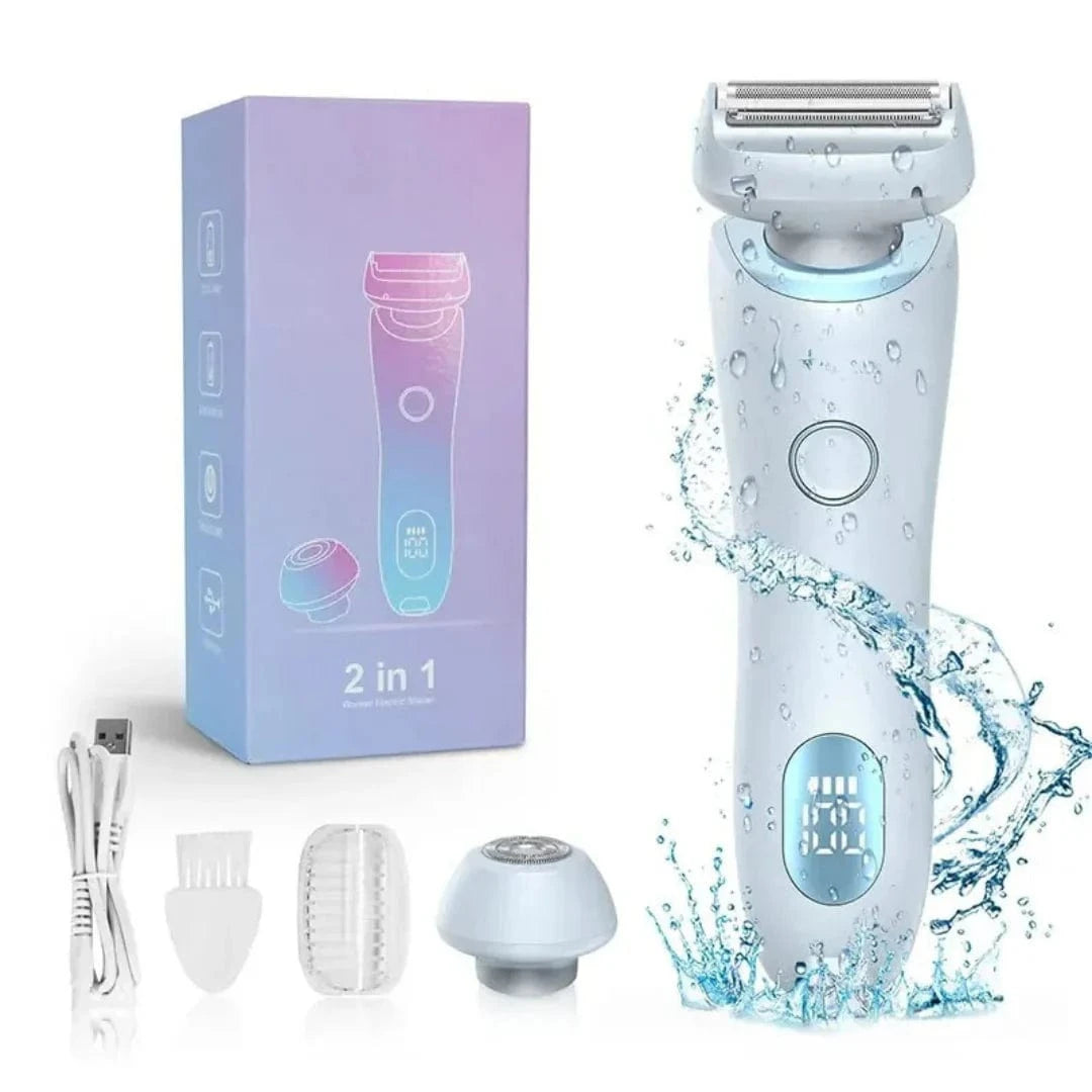 2 i 1 Elektrisk Barbermaskine - Vandtæt - Bærbar - ABS Electric Shaver Danmarkmode.dk