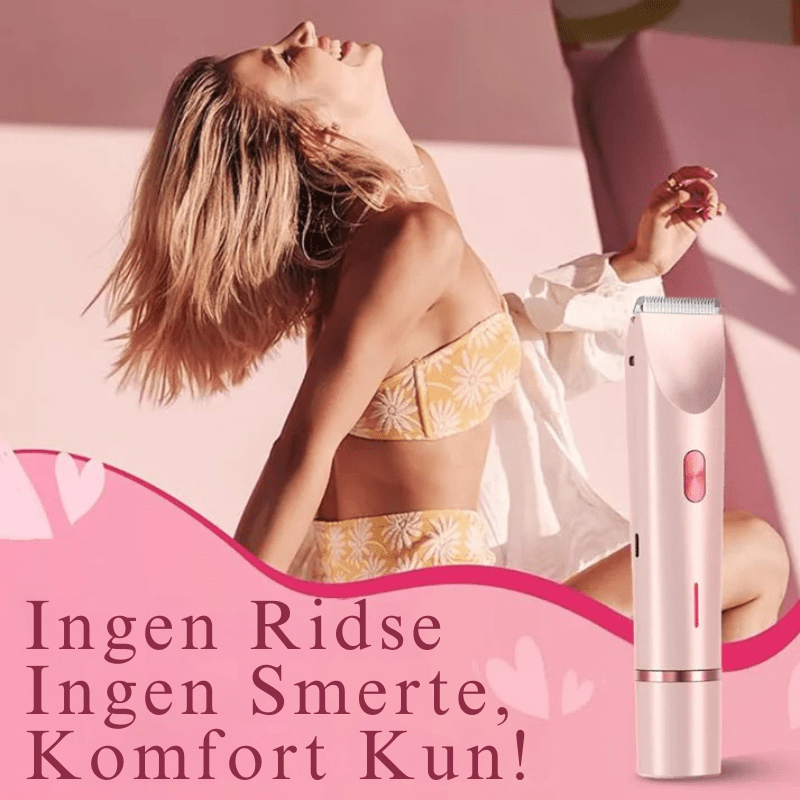 2 i 1 Smertefri Elektrisk Barbermaskine - Dame - Vandtæt - Hårtrimmer Hair Clippers & Trimmers Danmarkmode.dk