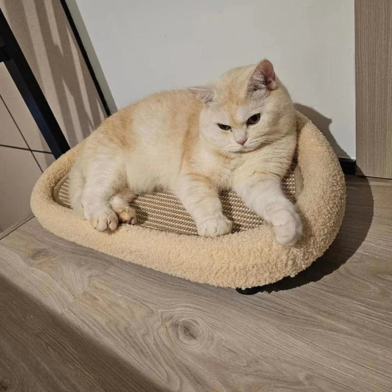 2 i 1 Varm Katteseng og Kradser - Sisal - Skridsikker - Minimalistisk Cat Scratchers & Scratching Posts Danmarkmode.dk