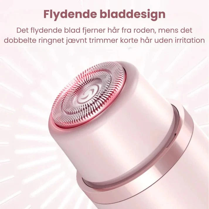 2 i 1 Smertefri Elektrisk Barbermaskine - Dame - Vandtæt - Hårtrimmer
