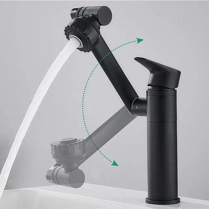 360 Grader Roterende Badeværelsesarmatur - Vandhaner - Messing - Moderne Bathroom Sink Faucets Danmarkmode.dk