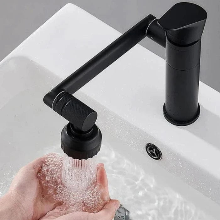 360 Grader Roterende Badeværelsesarmatur - Vandhaner - Messing - Moderne Bathroom Sink Faucets Danmarkmode.dk