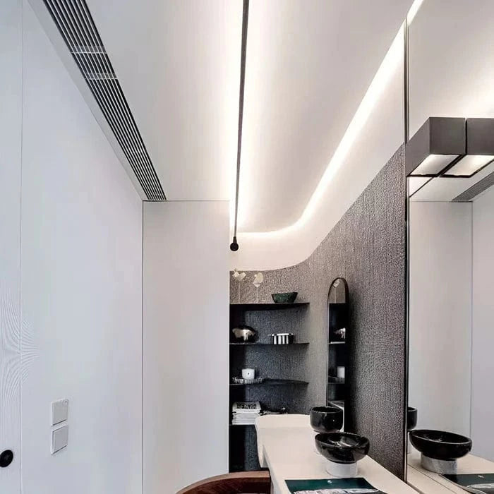 360° Drejelig Skyline Lineær LED Strip Lys - Moderne - Vægdekoration - Akryl