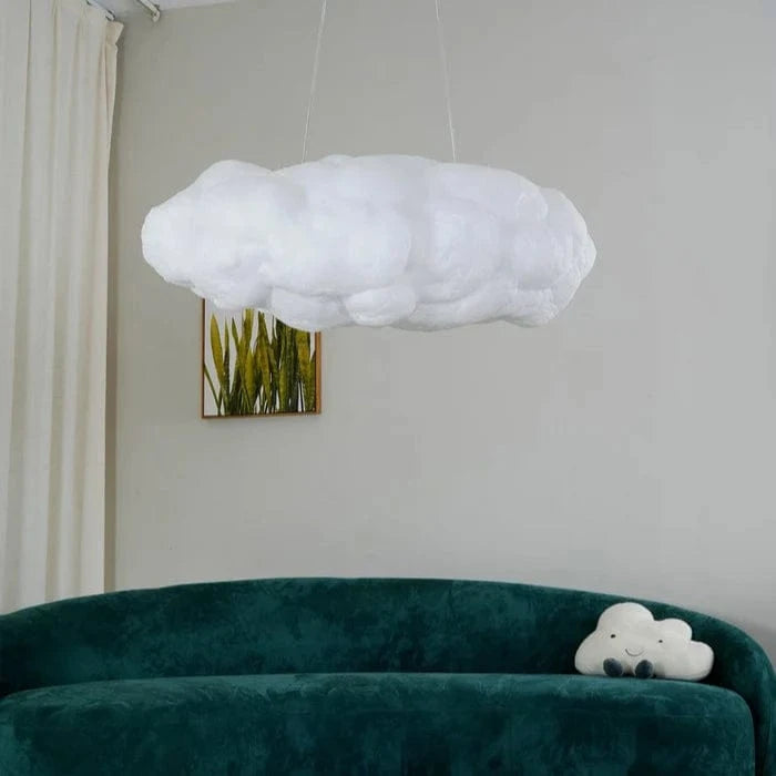 3D Cloud LED Pendel Lampe - Silke - Natlampe - Hængelampe Ceiling Light Fixtures Danmarkmode.dk