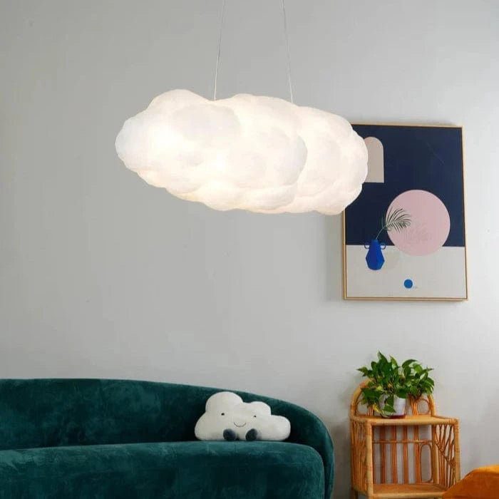 3D Cloud LED Pendel Lampe - Silke - Natlampe - Hængelampe Ceiling Light Fixtures Danmarkmode.dk