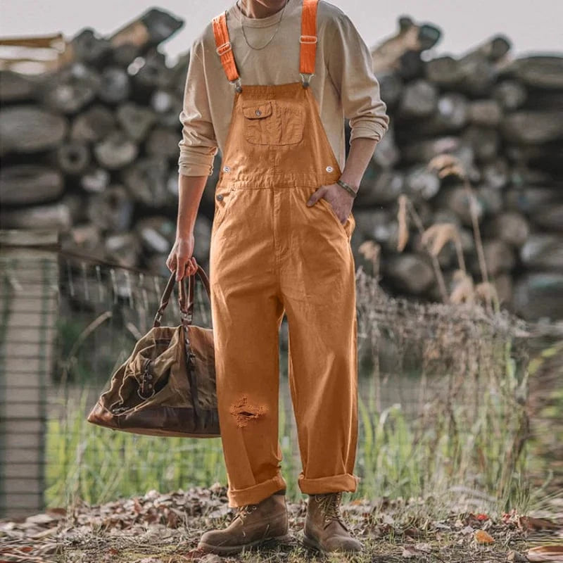 Åndbar Lærred Have Overalls - Unisex - Justerbare - Jumpsuit