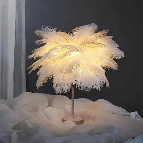 Fjerpalmetræ Natlampe - Bordlampe - Boligindretning - Metal