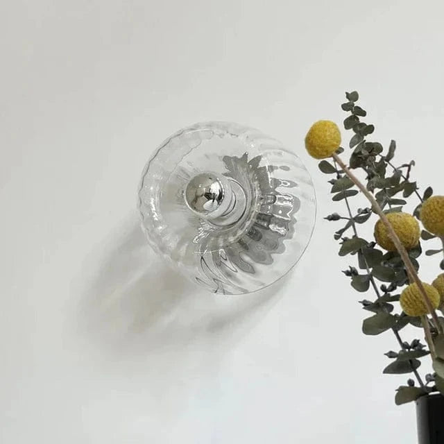 Glas Knop Væglampe - Klar - Led Pære - Sollys