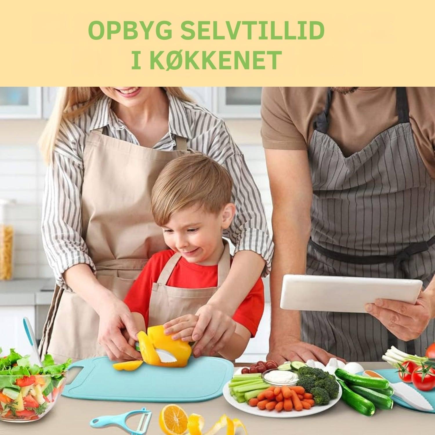 Køkkensæt Til Børn - Sikkert Køkkenudstyr Til Børn - Ugiftige Materialer