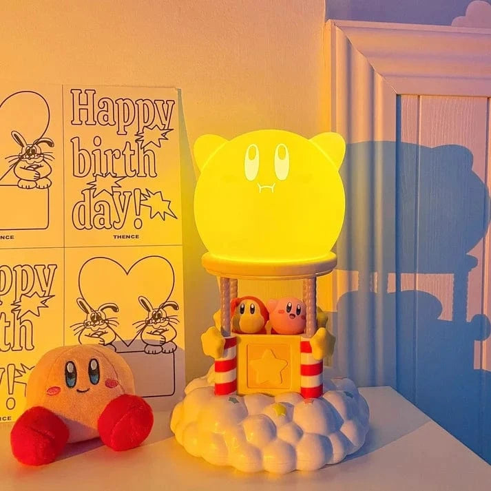Kirby Natlampe Børn - Silikone - Touch Lampe - Spilledåse