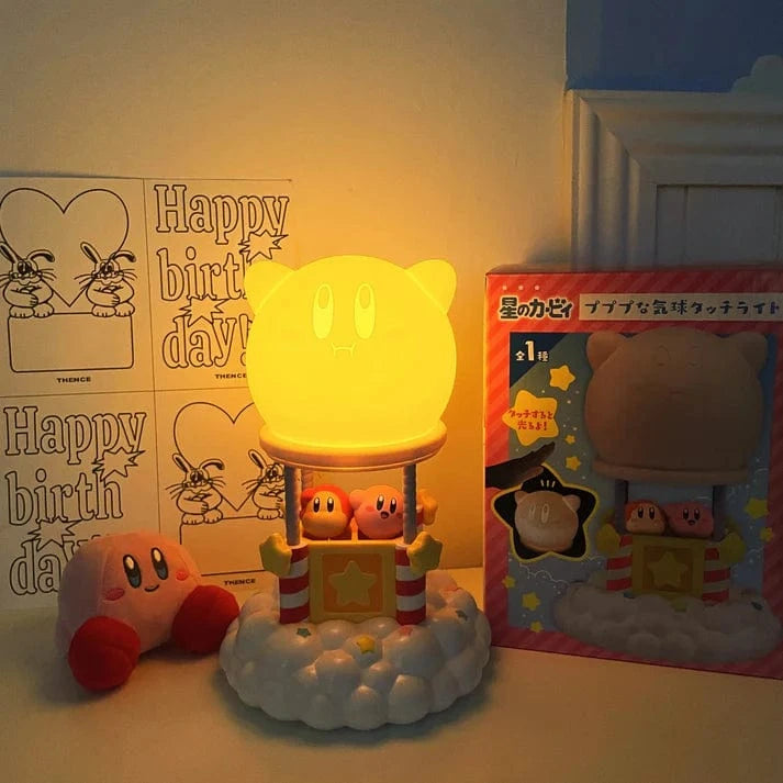Kirby Natlampe Børn - Silikone - Touch Lampe - Spilledåse