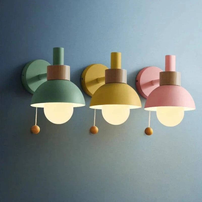 Macaron Moderne Væglampe med Træk Ledningen - Matte - Indendør - Boligindretning