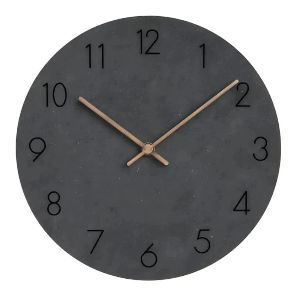 Minimalistisk Vægur I Træ - Boligindretning - Stille - Vægur med Tal - 29 cm