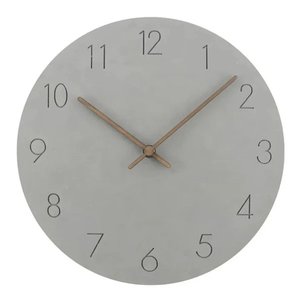 Minimalistisk Vægur I Træ - Boligindretning - Stille - Vægur med Tal - 29 cm