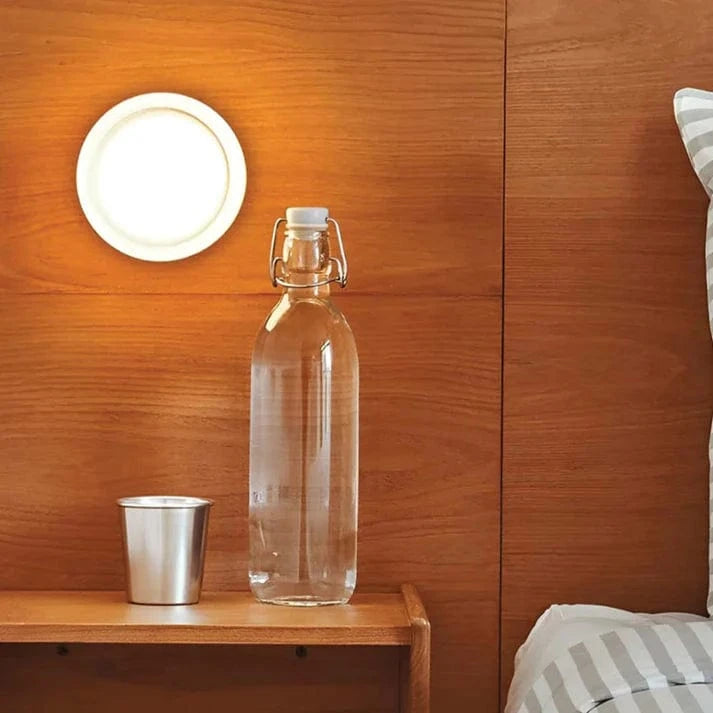 Moderne Dimple Væglampe - LED - Glas - 14 cm