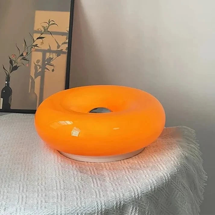 Moderne LED Donut Bauhaus Lamper - Bordlampe - Glas - 30cm