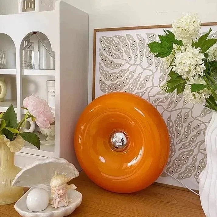 Moderne LED Donut Bauhaus Lamper - Bordlampe - Glas - 30cm