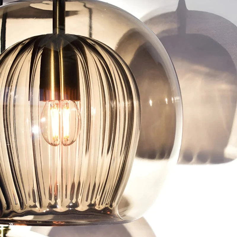 Moderne Glas Orb Pendellampe - LED Belysning - Boligindretning - E27 Pære