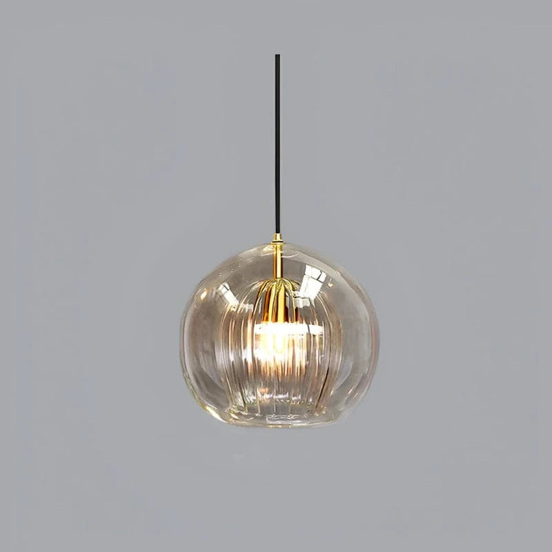 Moderne Glas Orb Pendellampe - LED Belysning - Boligindretning - E27 Pære