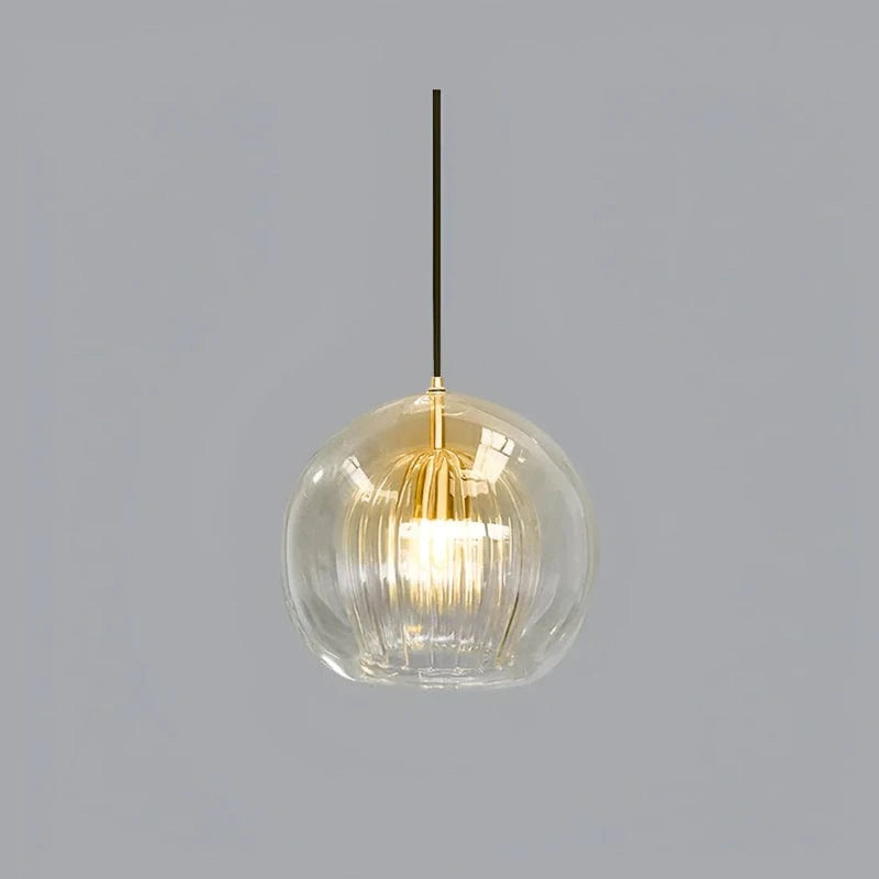 Moderne Glas Orb Pendellampe - LED Belysning - Boligindretning - E27 Pære