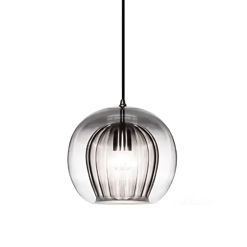 Moderne Glas Orb Pendellampe - LED Belysning - Boligindretning - E27 Pære