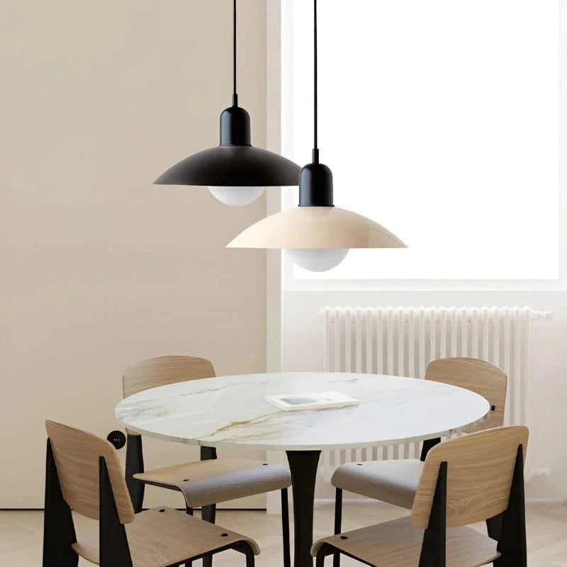 Moderne Jern Cone Lampeskærm Pendellampe - LED - Glossy - Ø32 cm