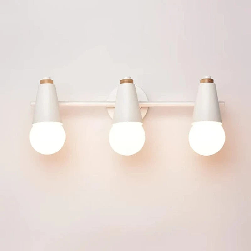 Moderne Minimalistisk Væglampe - LED Pære - Iron - Matte - Træ