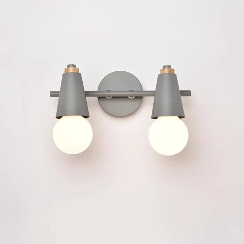 Moderne Minimalistisk Væglampe - LED Pære - Iron - Matte - Træ