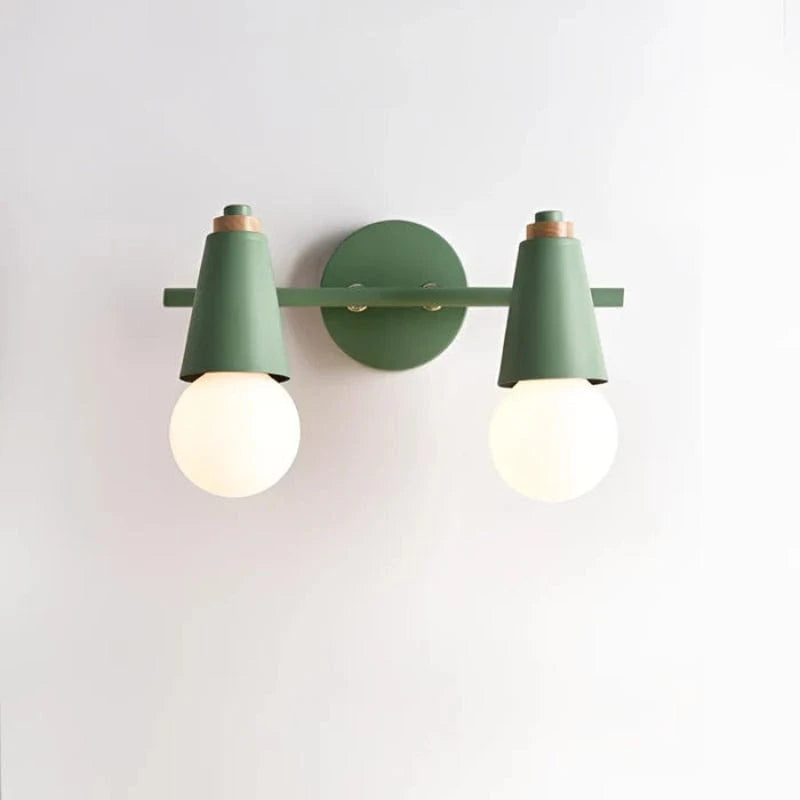 Moderne Minimalistisk Væglampe - LED Pære - Iron - Matte - Træ
