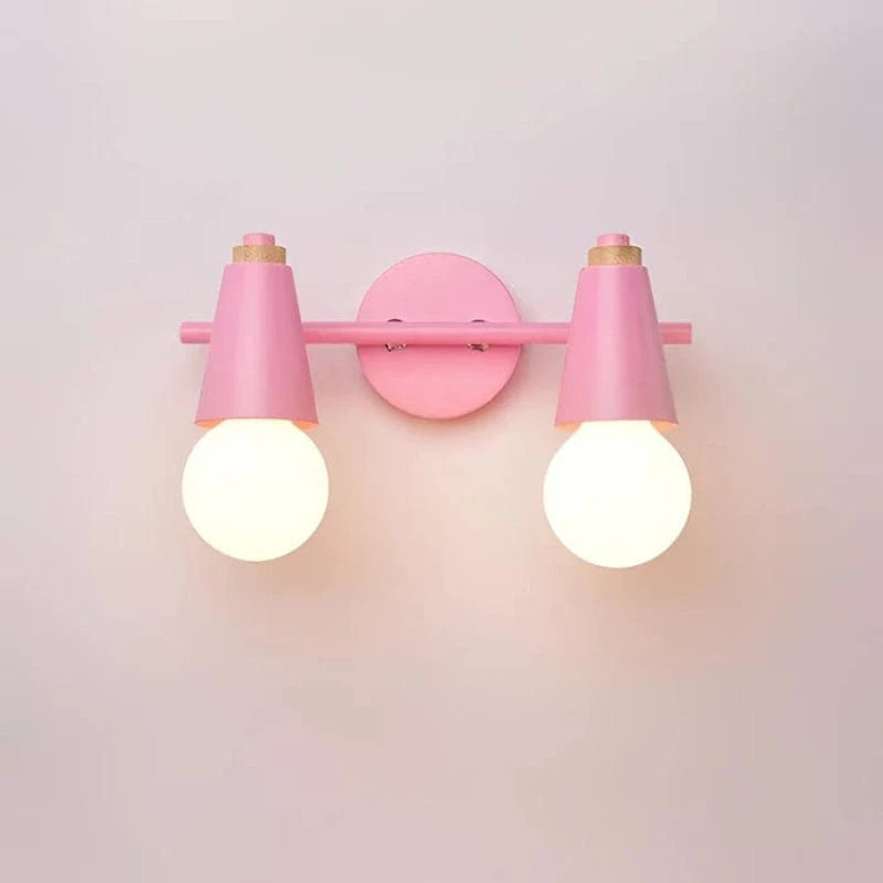 Moderne Minimalistisk Væglampe - LED Pære - Iron - Matte - Træ