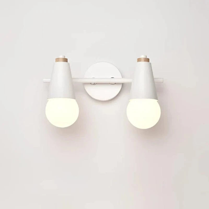 Moderne Minimalistisk Væglampe - LED Pære - Iron - Matte - Træ
