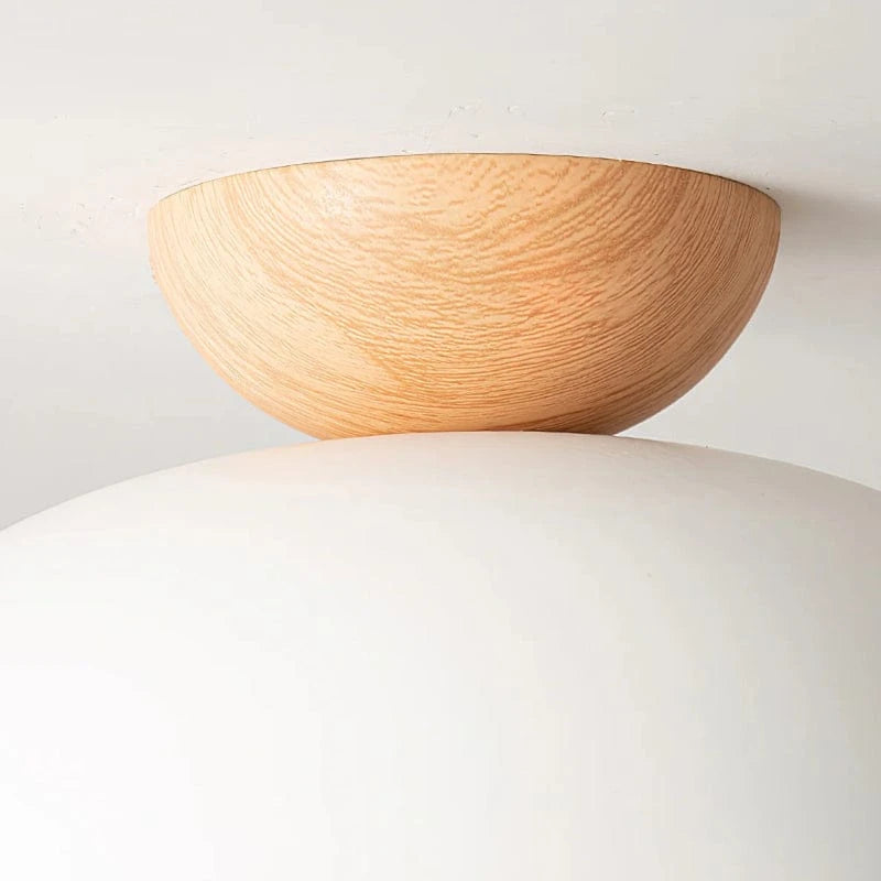 Moderne Opalineglasskærm Loftslampe - Metal - LED Pære - 30cm