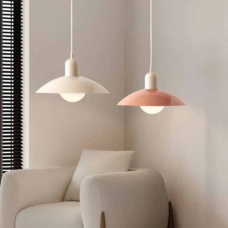 Moderne Jern Cone Lampeskærm Pendellampe - LED - Glossy - Ø32 cm