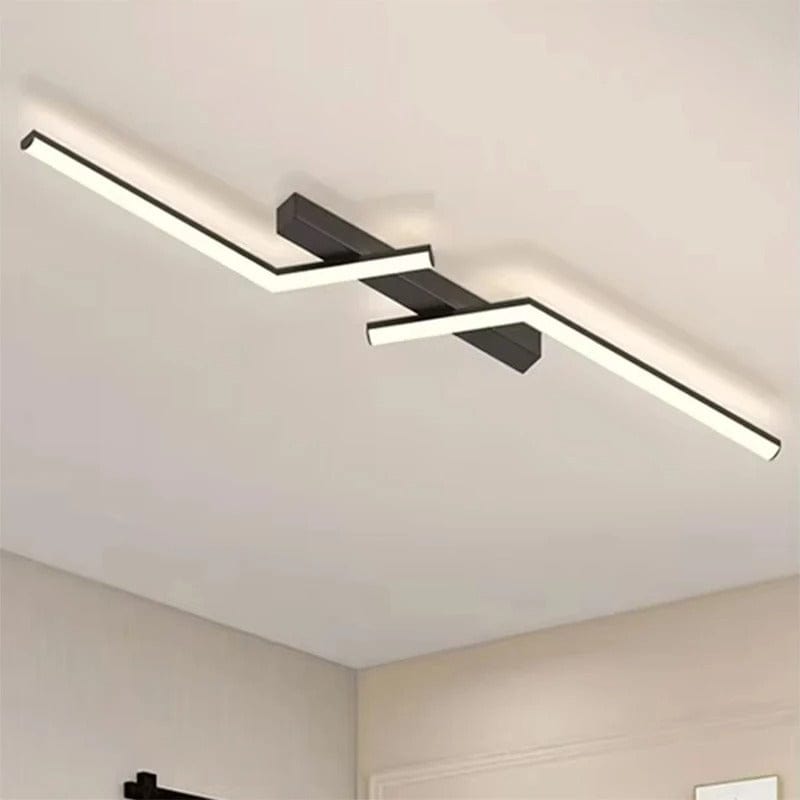 Moderne Zigzag Smart LED Loftslampe - Geometrisk - Indendørs - Aluminium