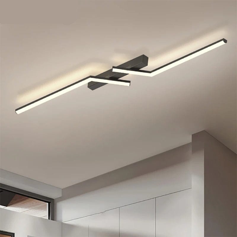 Moderne Zigzag Smart LED Loftslampe - Geometrisk - Indendørs - Aluminium
