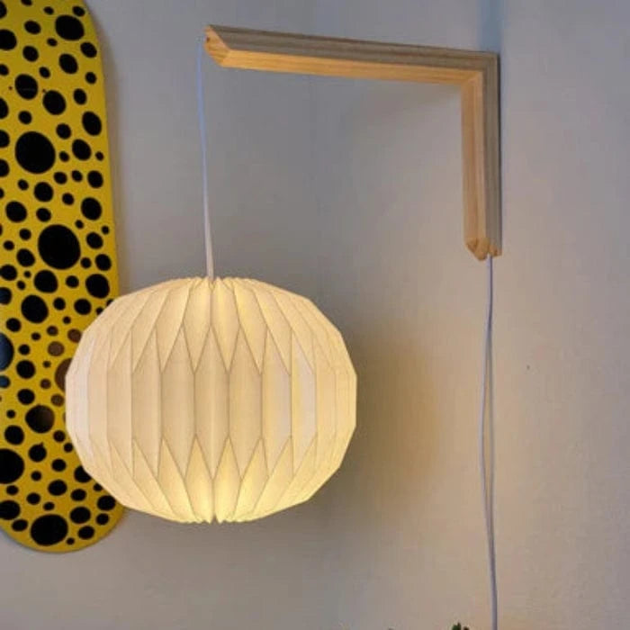 Moon Rund Loftslampe - Origami - Pendel Lampe - Hængende - Hvid Lampe - Ø 34 cm