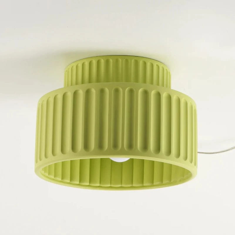 Riflet Flush Mount LED Loftslampe - Japandi Style - Layered - Resin - 23cm
