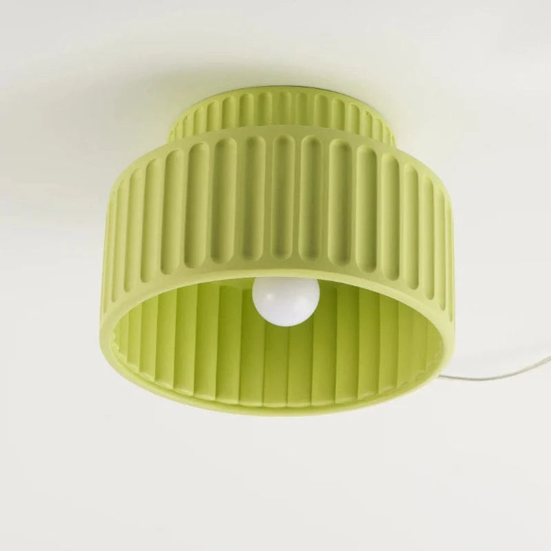 Riflet Flush Mount LED Loftslampe - Japandi Style - Layered - Resin - 23cm
