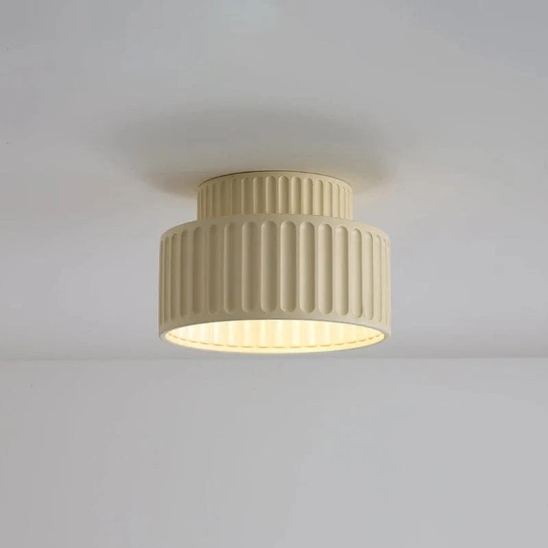 Riflet Flush Mount LED Loftslampe - Japandi Style - Layered - Resin - 23cm