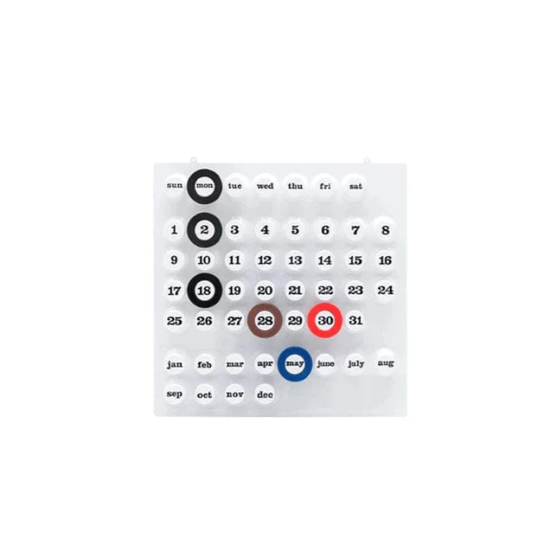 Ring A Date Kalender 2025 - Vægdekoration - Postmoderne - ABS