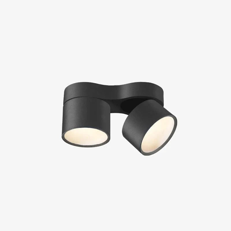 Roterende 2 Hoved LED Spotlys - Loftlamper - Metal - Foldbar