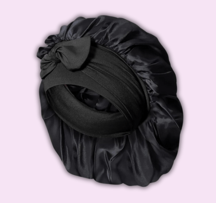Sort-Sove Silke Bonnet - Kyse - Sovehue - Silkehue - Bonnet Silke
