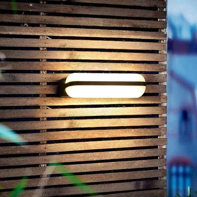 Vandtæt LED Udendørs Væglampe - Aluminium - Akryl - Moderne - 12W