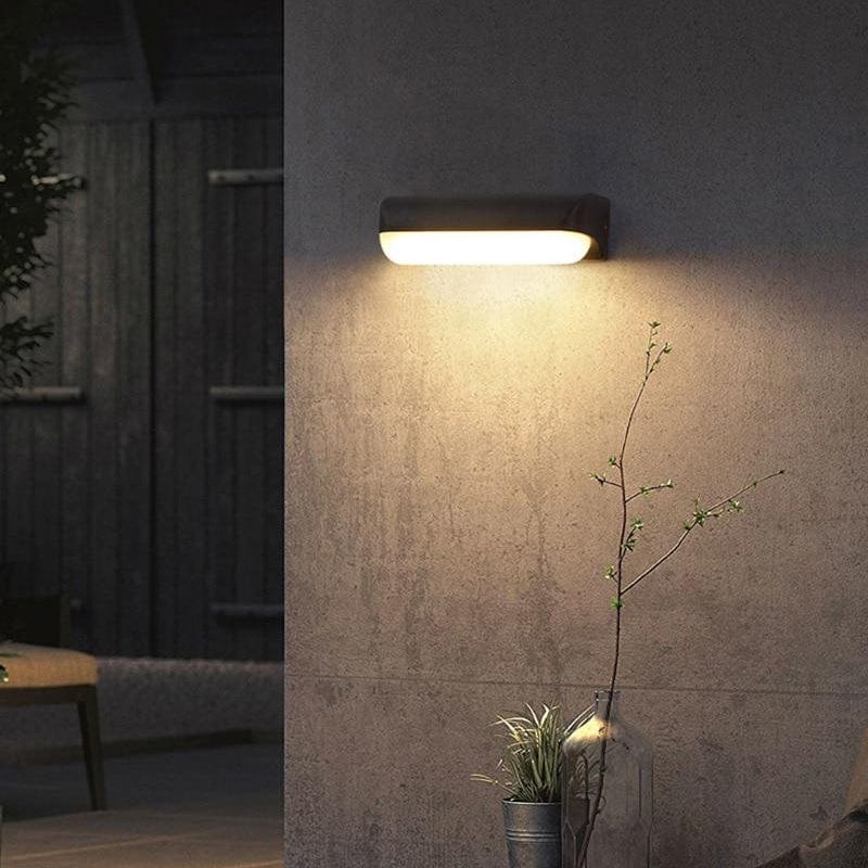 Vandtæt LED Udendørs Væglampe - Aluminium - Akryl - Moderne - 12W
