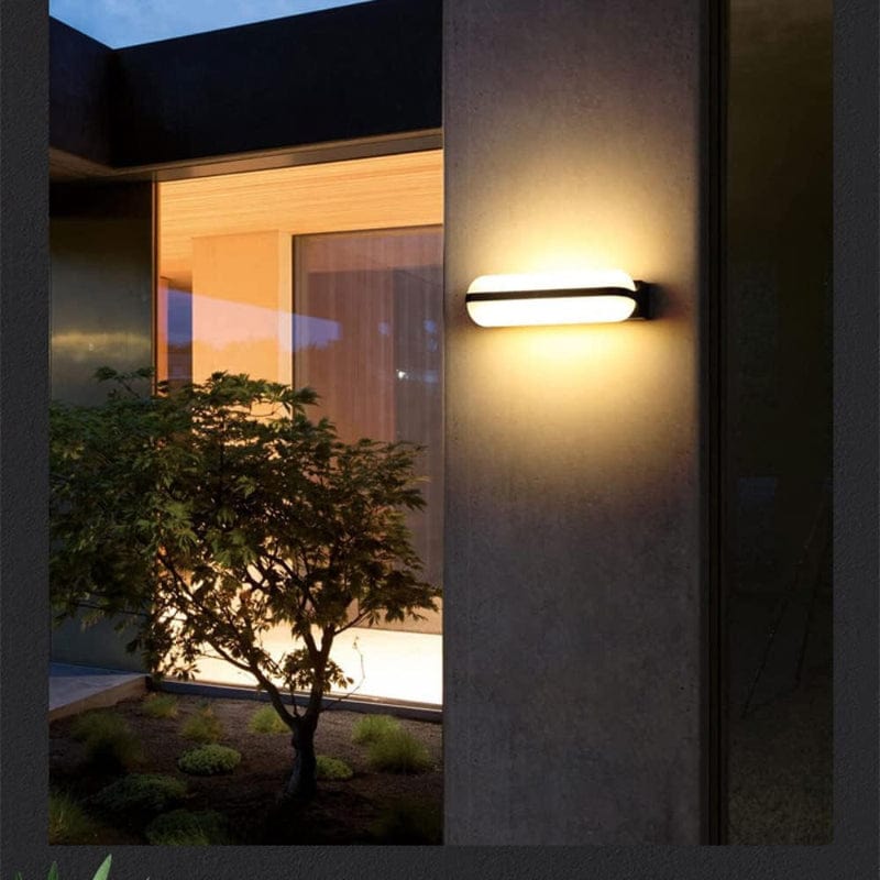 Vandtæt LED Udendørs Væglampe - Aluminium - Akryl - Moderne - 12W