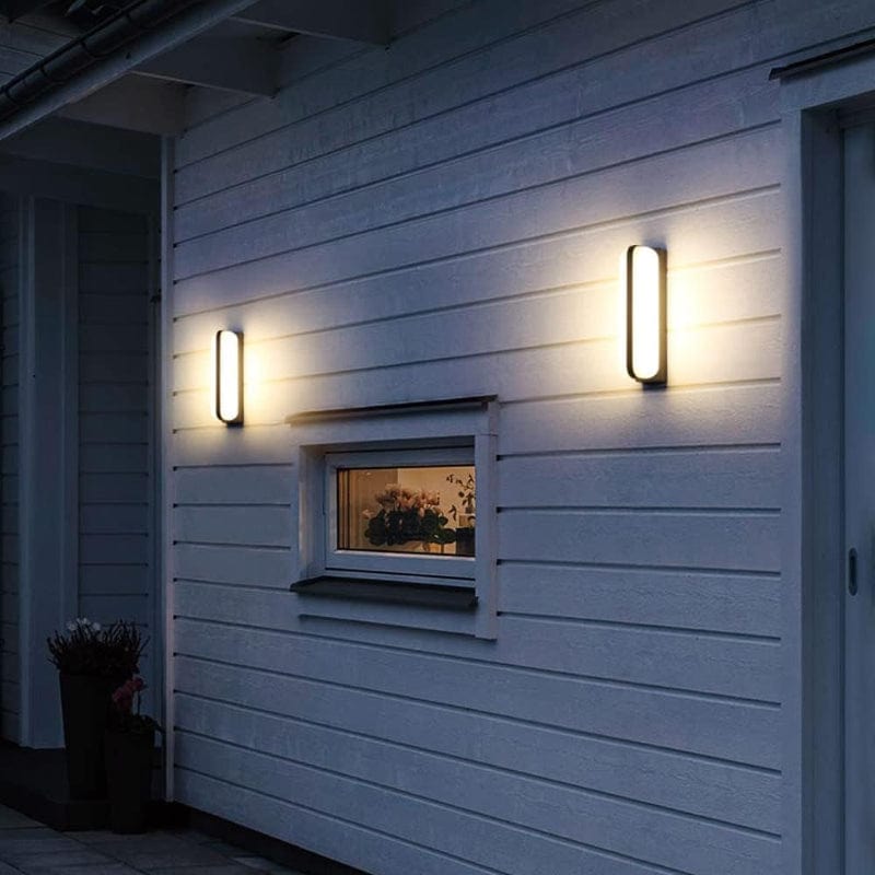 Vandtæt LED Udendørs Væglampe - Aluminium - Akryl - Moderne - 12W