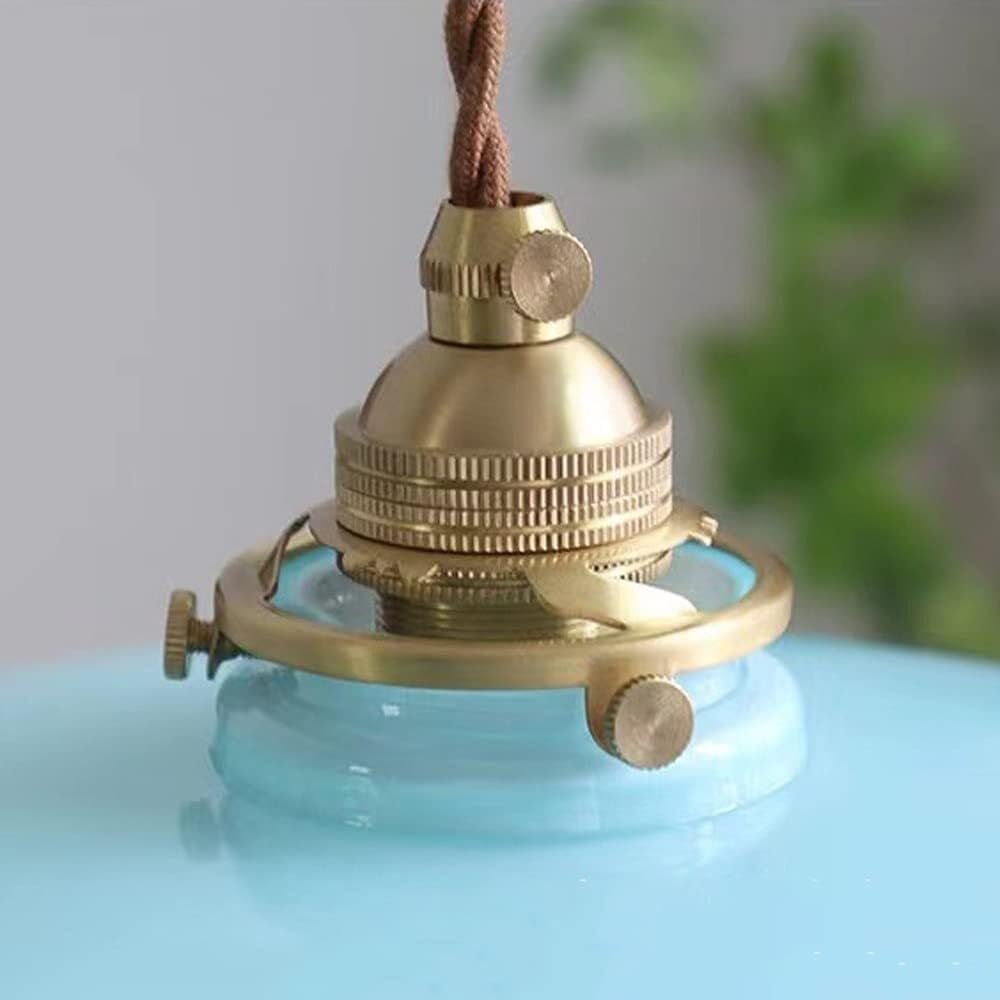 Vintage Fransk Glas Skygge Pendel Lampe - Boligindretning - Hængende