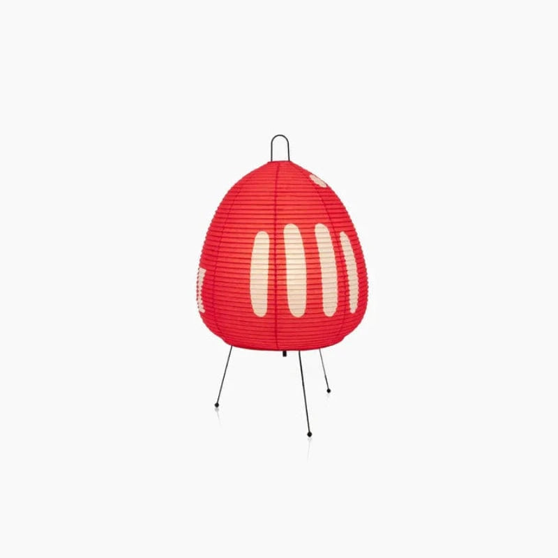 Wabi Sabi Rispapir Farvet Lanterne - Bordlampe - Japandi - Akari Lampe